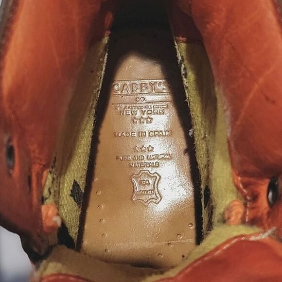 Vtg 90s Yellow Cab dark brown leather platform combat boots - Picture 6 of 15